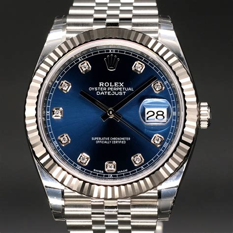 blue dial datejust rolex|Rolex Datejust blue for sale.